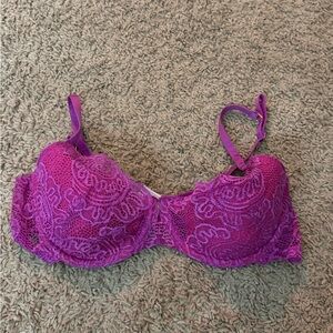 Victoria's Secret Fuchsia Lace Bra